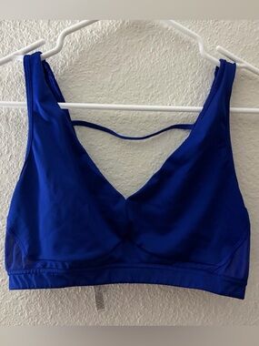 Victoria's Secret Royal Blue Wireless V-Neck Sports Bralette